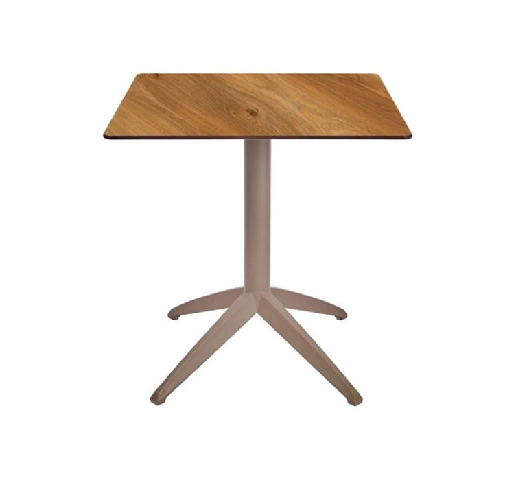 Стол QUATRO FOLD 70X70 TAUPE-OAK1